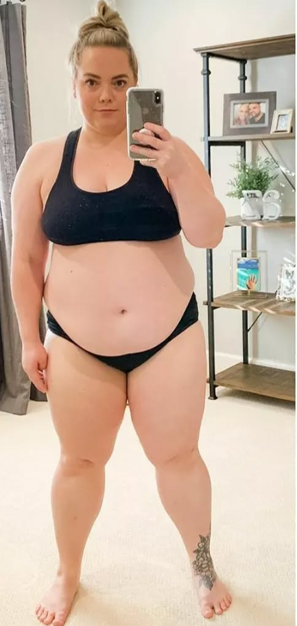 Foto de antes, mostrando falta de energia ou excesso de peso