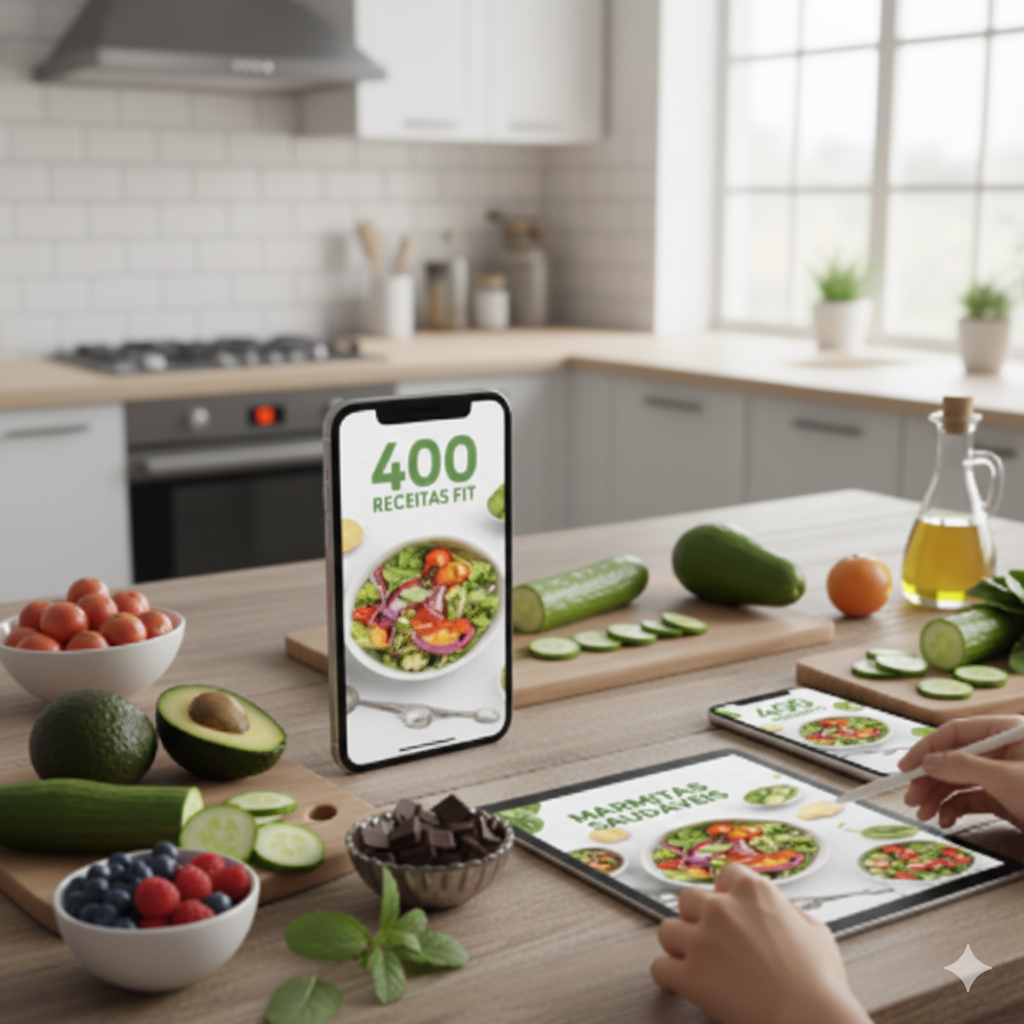 Capa do E-book 400 Receitas Fit